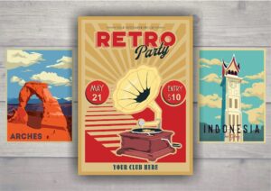 I will make the best retro vintage poster design