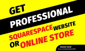 I will create squarespace website design or squarespace online store